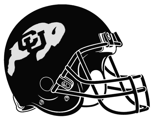 Colorado Buffaloes 1998 Helmet Logo Print Decal